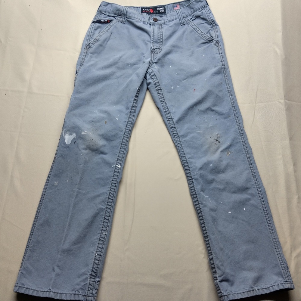 Ariat FR M4 Relaxed Boot Cut Work Pants Mens 32x32 Grey Flame Resistant CAT 2